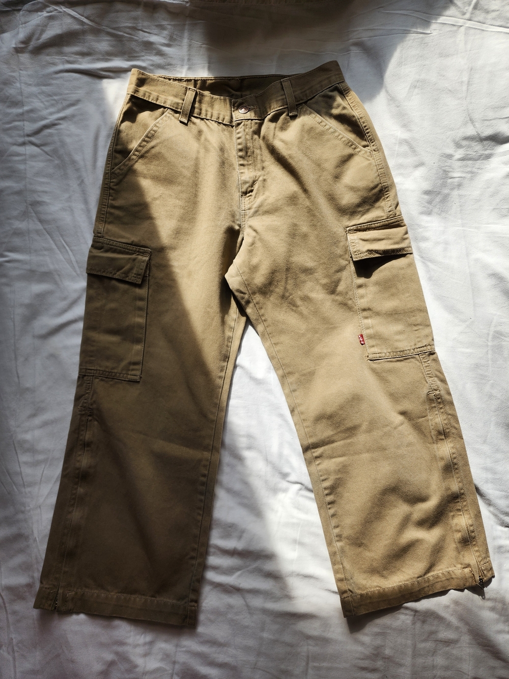 Levi's Women's High Waisted Khaki Cargo Pants